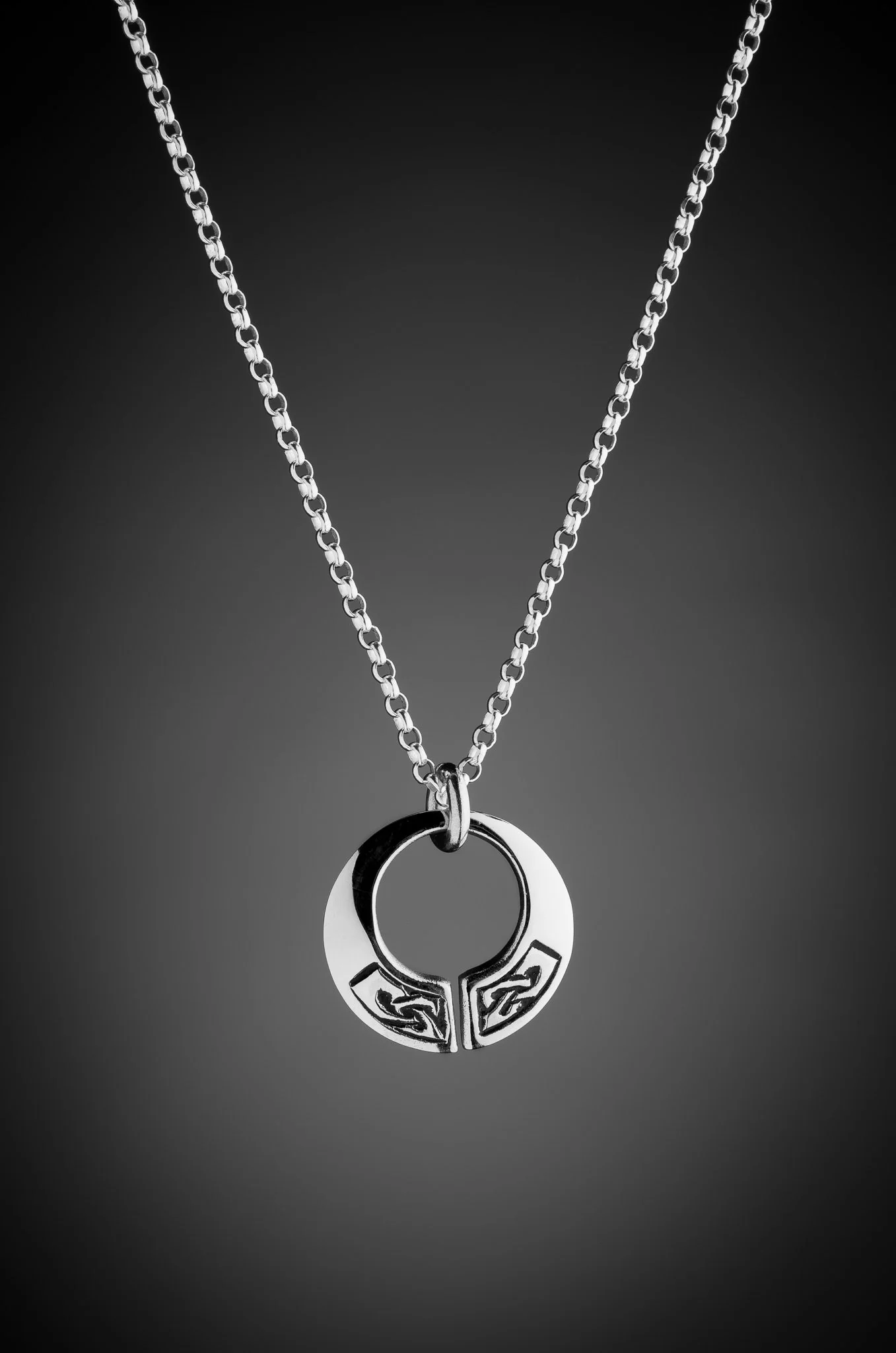 Celtic Torc Pendant Silver