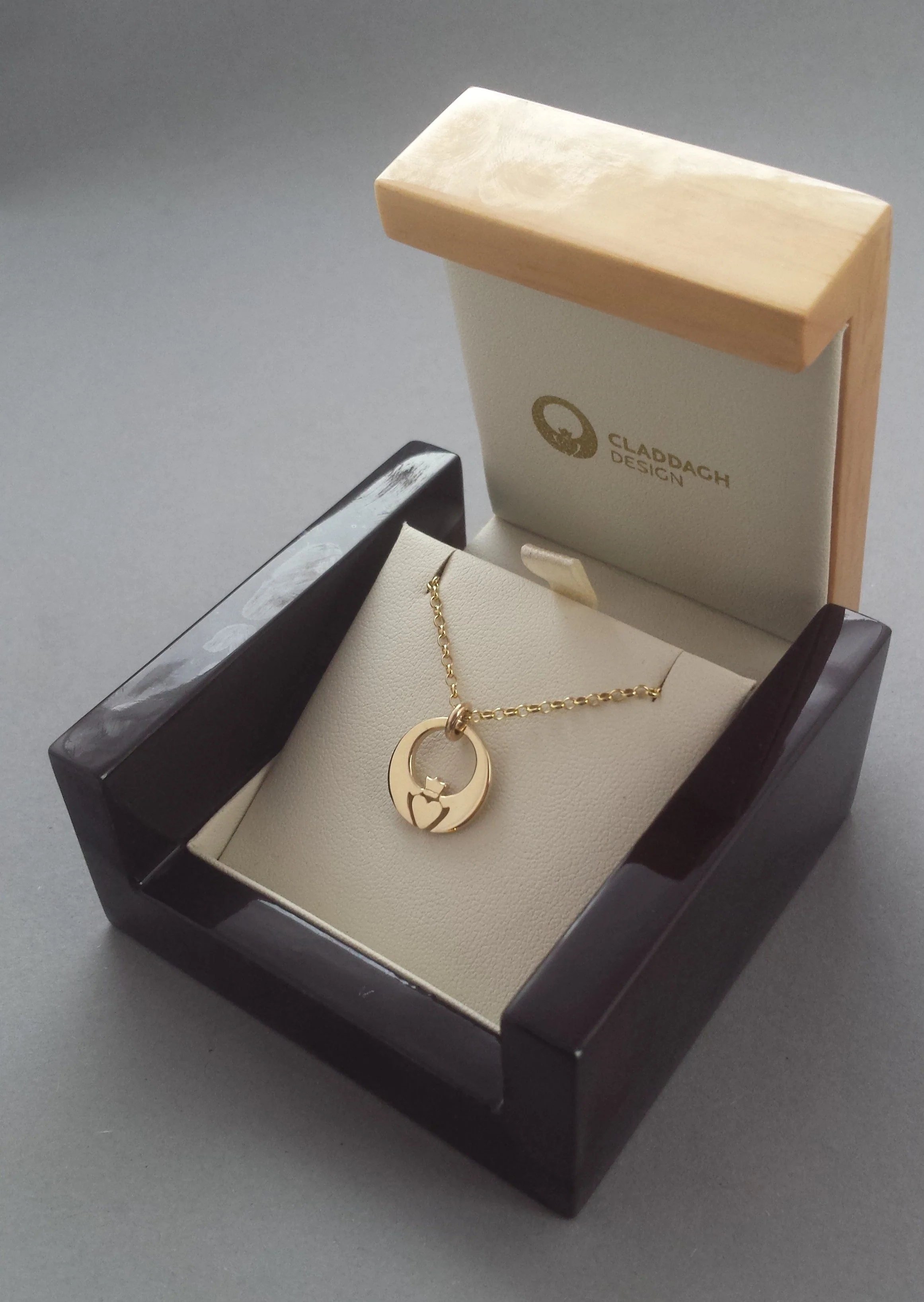 Gold Claddagh Pendant - Image 3
