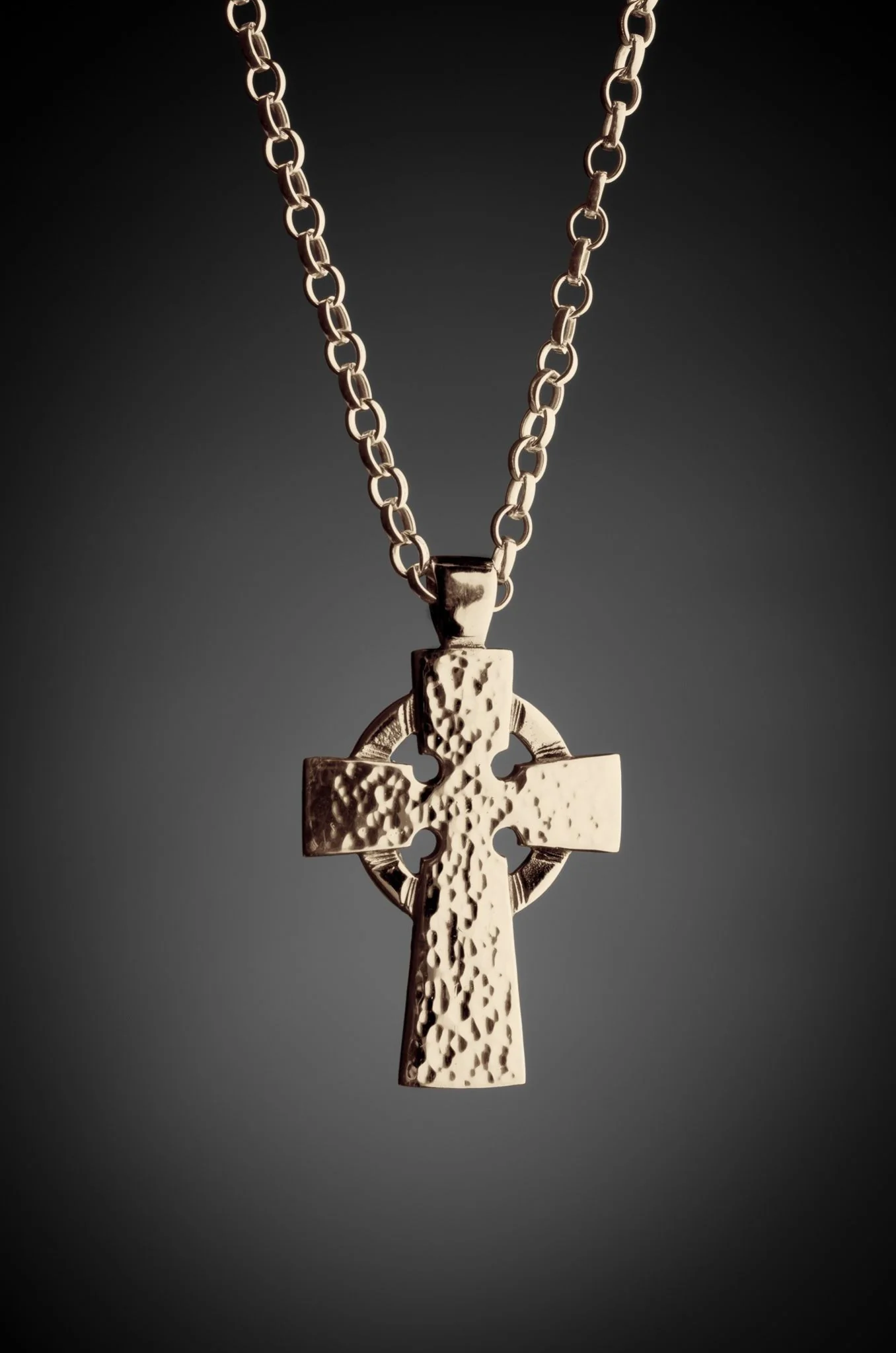 Gold Contemporary Celtic Cross for Men
