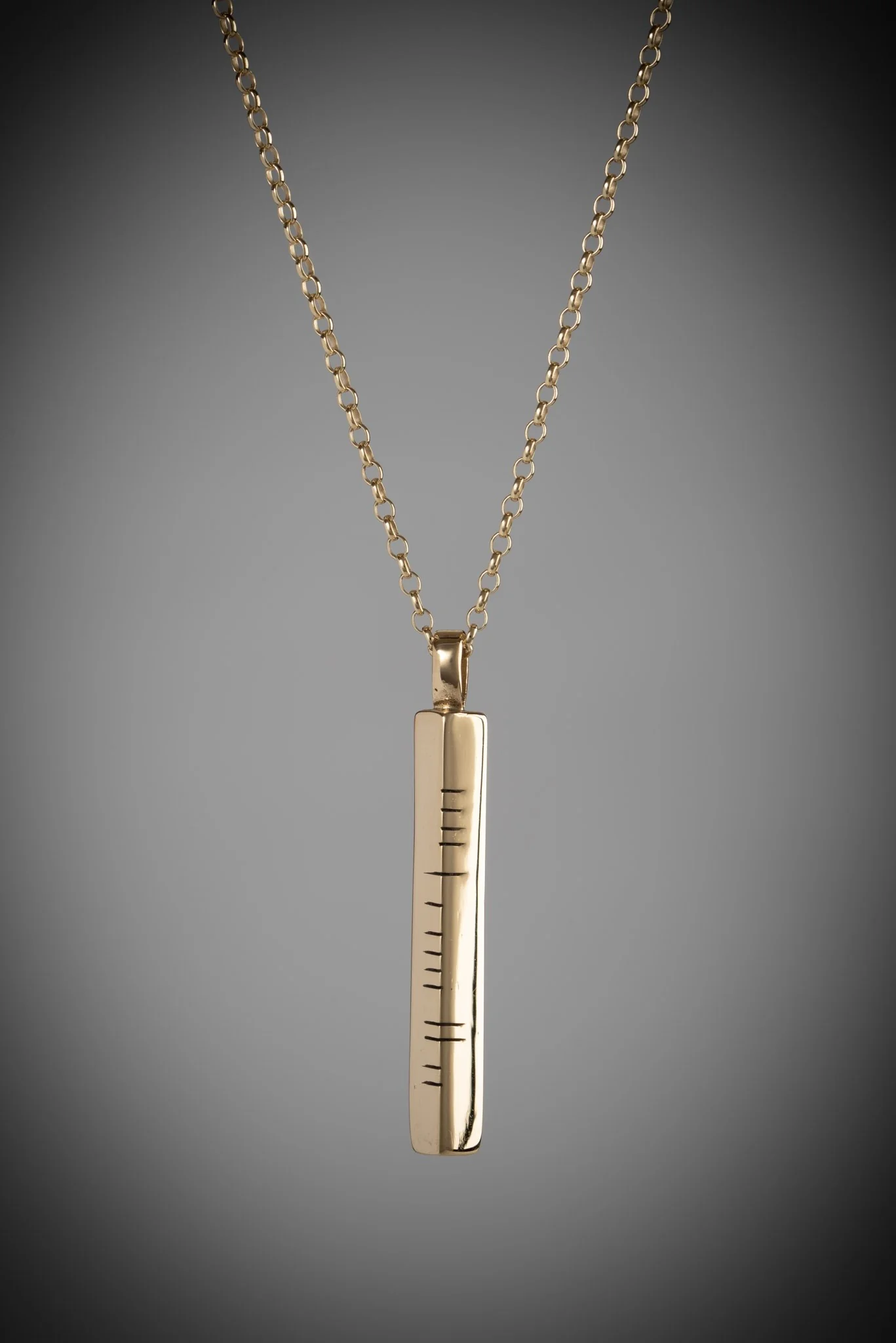 Ogham Dóchas Pendant Gold