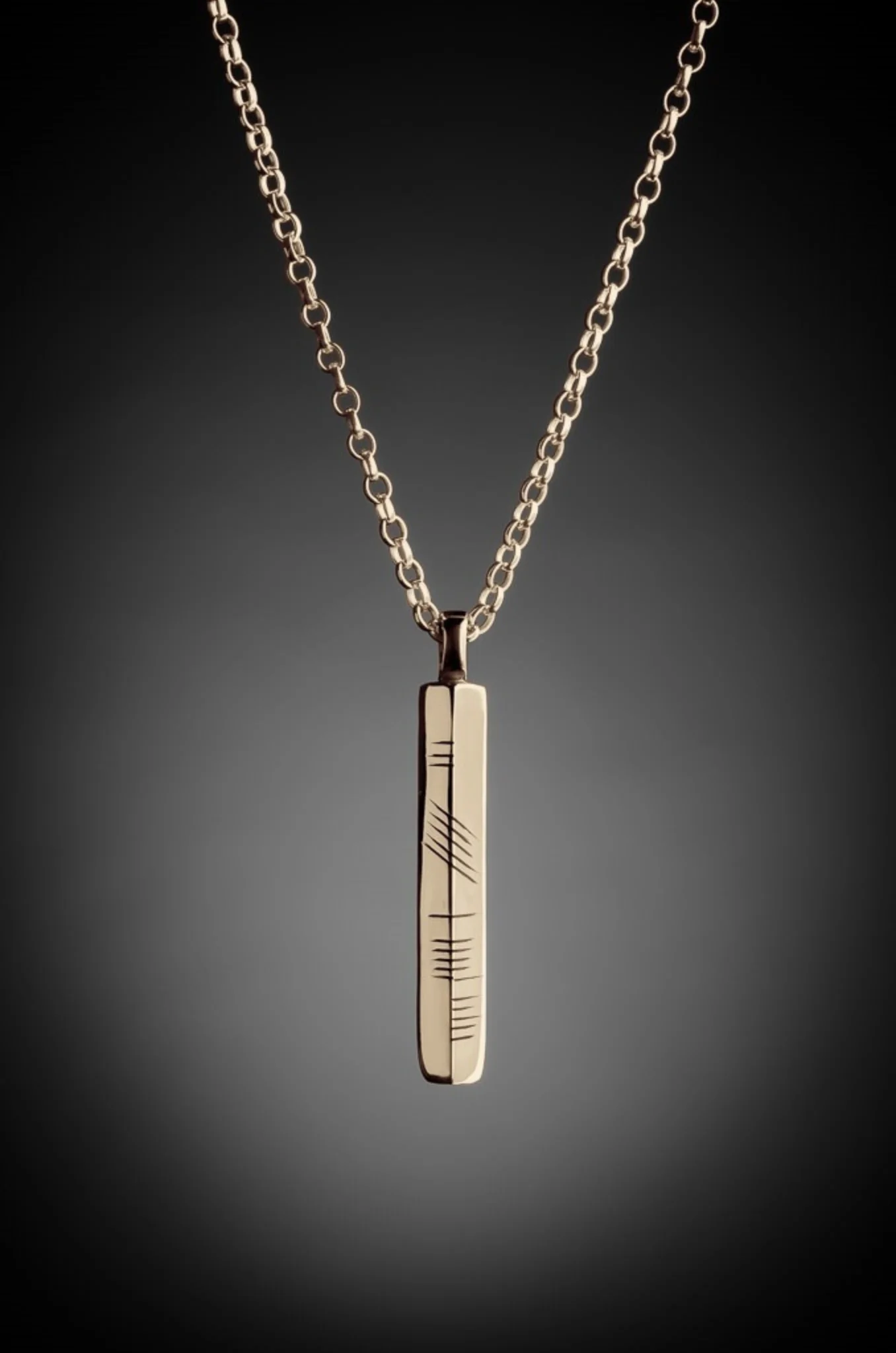 Ogham Neart Pendant Gold