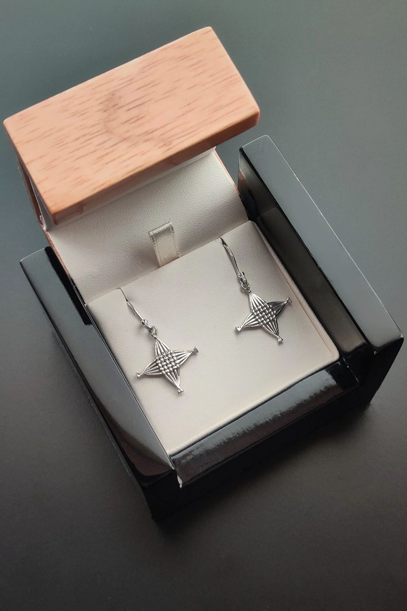 Silver St. Brigid’s Cross Earrings - Image 5